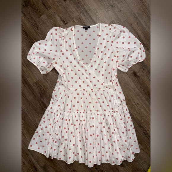 J. Crew • Puff Sleeve Cotton Poplin Wrap Dress - Picture 9 of 12